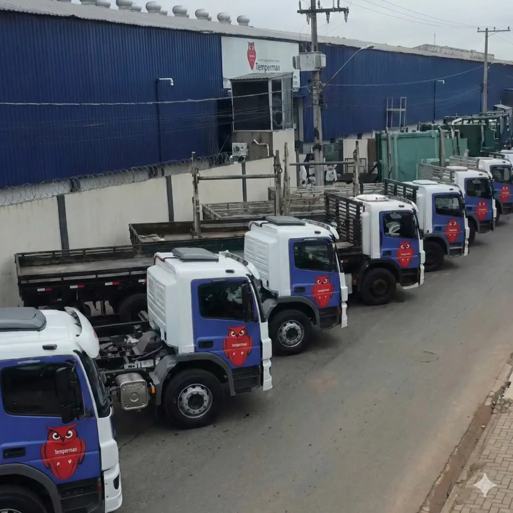 frota de caminhões